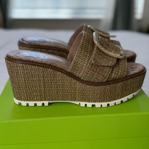 Sam Edelman Raffia Slides -BNIB - size 9